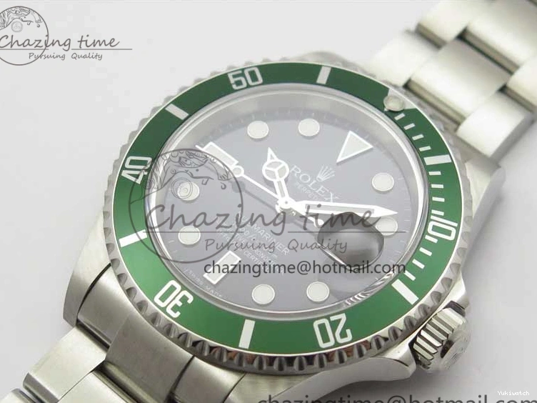 Bracelet Engraving Submariner No ARF1:1 Edition on 904L SS Rehaut Best SH3135 16610 LV Steel Green 0331